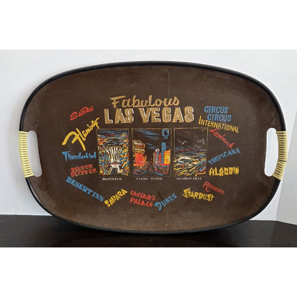 MCM Las Vegas Strip Casinos Drink Tray 16x11.5inch